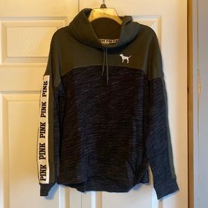 Vs pink cowl neck sweatshirt